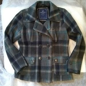 American Eagle Wool Coat Large